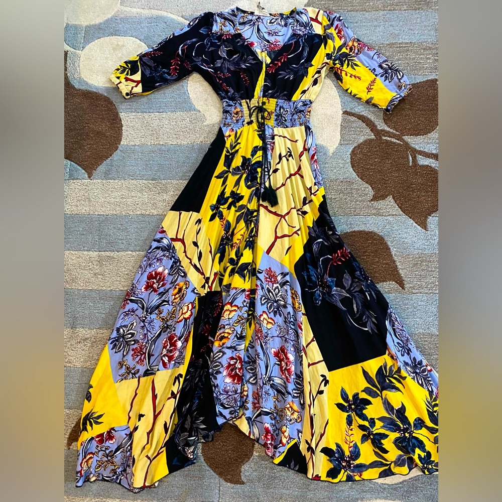 Jaase Indiana Alma Multi Color Floral Print Maxi Dress ZB2 - Picture 3 of 8